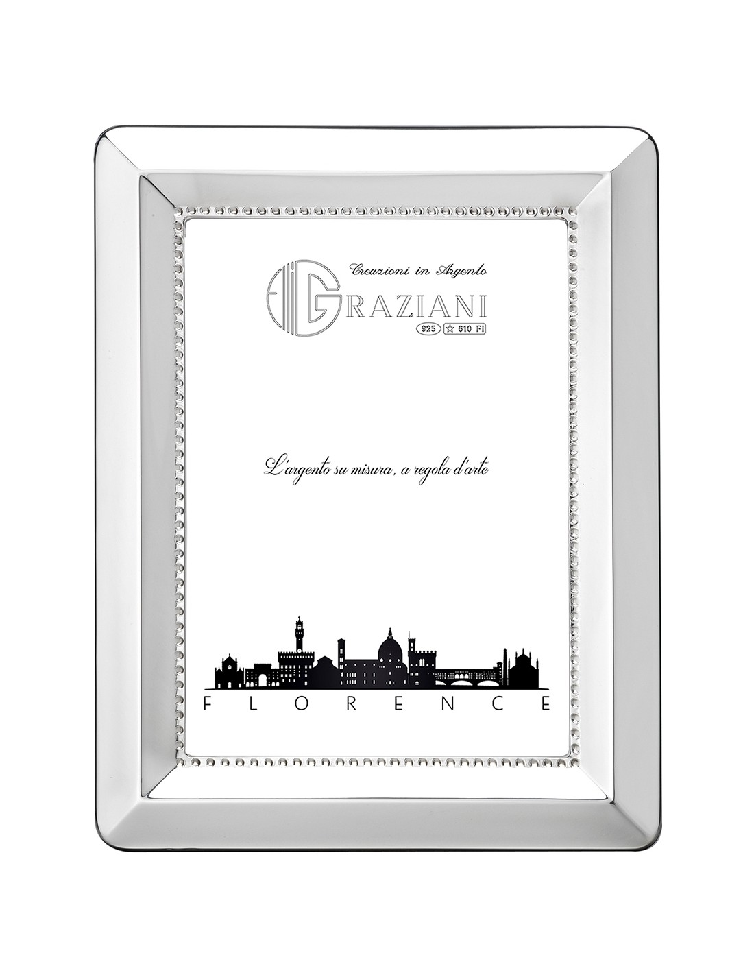 Cornice Argento Classica Foto 18x24 cm , 100% made in italy.